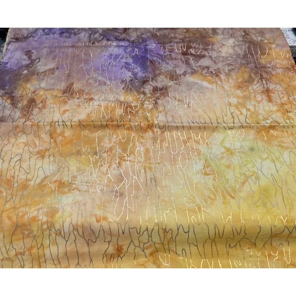 Batik Sunset Colors Fabric Lot Quilting Crafts Sewing Art Project Cotton 4 Pc